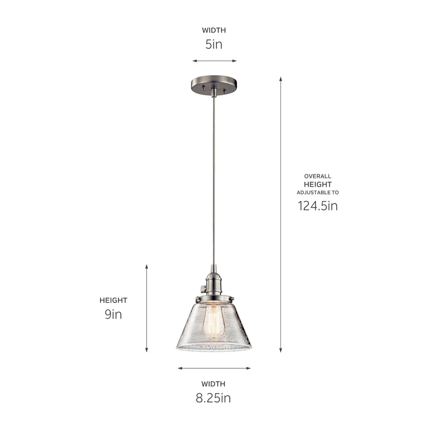 Kichler Lighting Avery 1 - Light Pendant in  Brushed Nickel