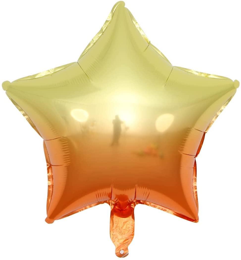 18 Assorted Gradient Color Star Shaped Balloons 6 Kinds of Rainbow Party Foil Balloons,Foil Balloon for Party Decoration.(Mixed, 18inch)…