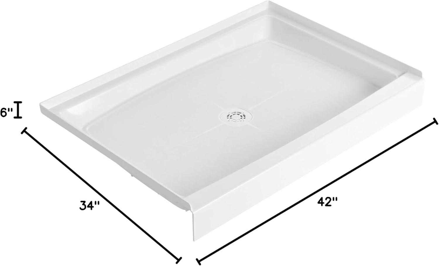 42'' W 34'' D Rectangular Single Shower Base