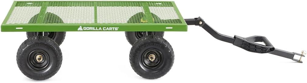 Gorilla Carts GOR400 400-lb. Steel Mesh Garden Cart with 10" Tires