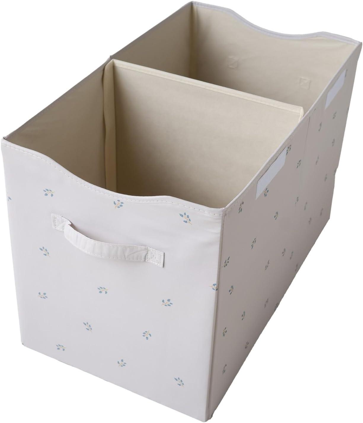 Blueberry Taupe Recycled Fabric Toy Storage Chest with Lid