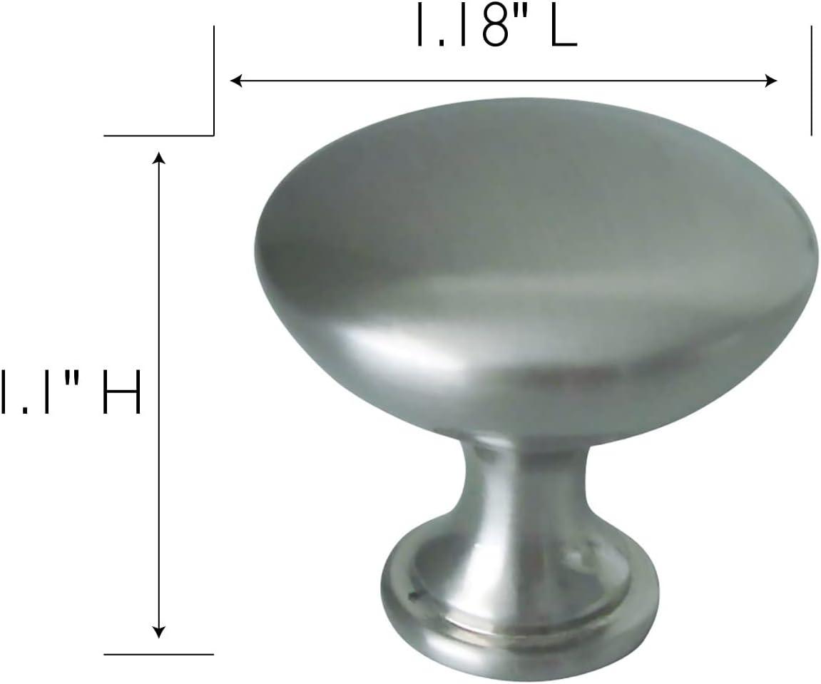 Midtown Satin Nickel Round Cabinet Knob Value Pack