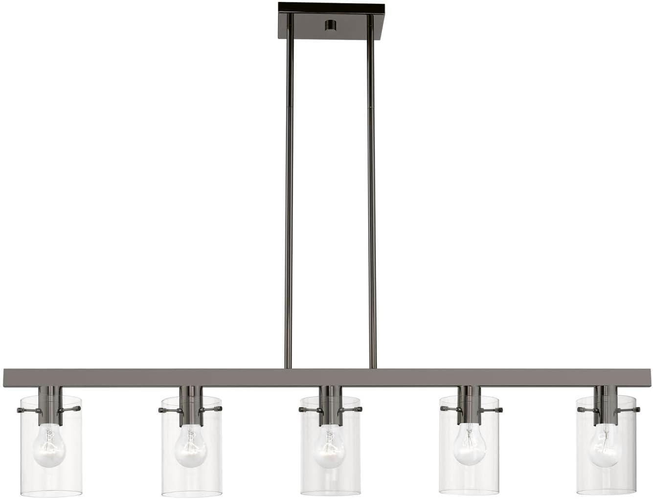 Livex Lighting Munich 5 - Light Chandelier in  Black Chrome