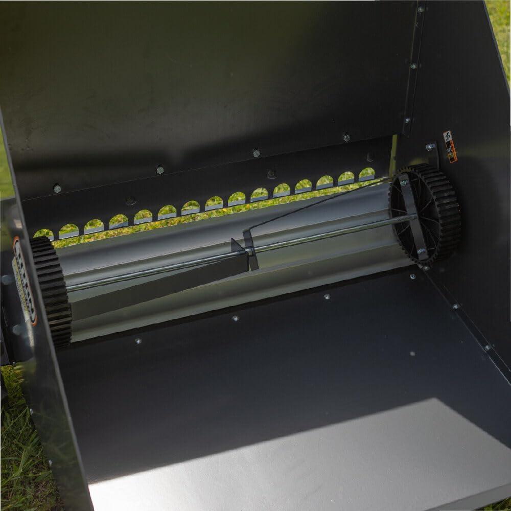 Titan Attachments Compact Manure Spreader, Rated 8.7 Cu. FT, Utility Tow-Behind ATV/UTV Lawn Tractor Spreader