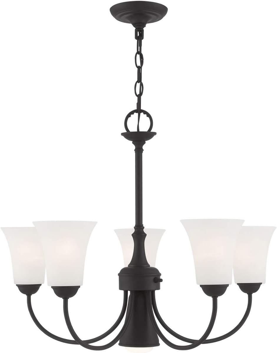 Livex Lighting Ridgedale 5 - Light Chandelier in  Black