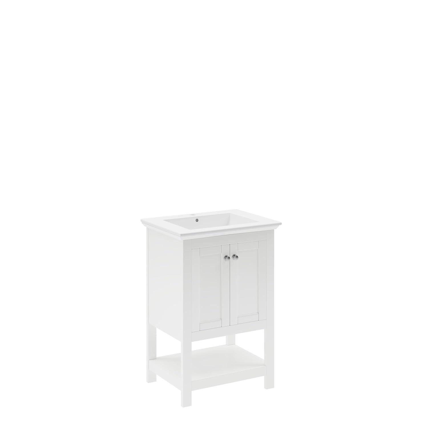 Fresca Manchester 24" White Traditional Bathroom Vanity