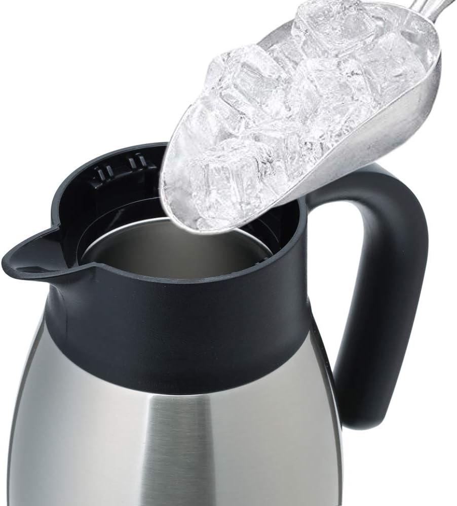GiNT 51Oz Stainless Steel Thermal Coffee Carafe with Lid/Double Walled Vacuum Thermal Carafe / 12 Hour Heat Retention (Silver, 1.5L)