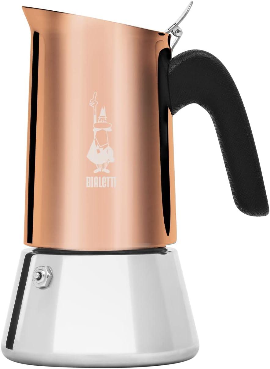 Bialetti Venus Copper and Silver 4-Cup Stovetop Coffee Maker