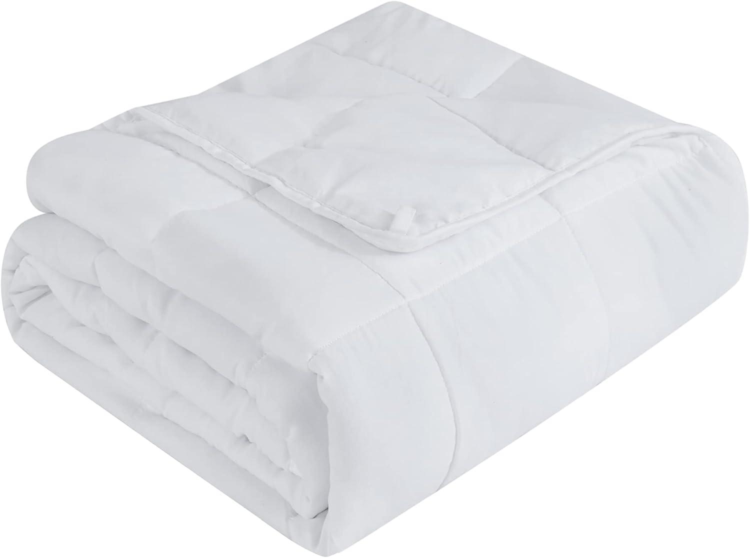12 lb 48" x 72" Weighted Blanket Cotton White by Bare Home