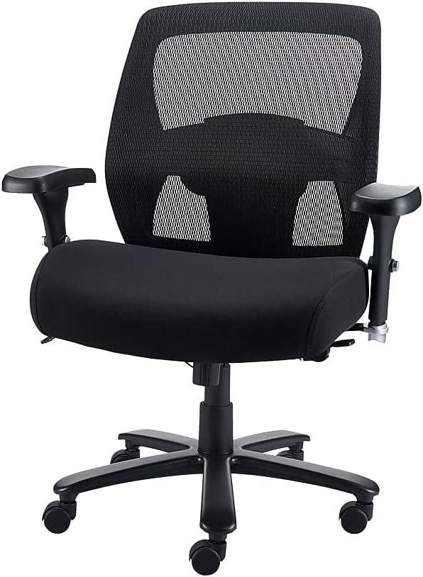 MyOfficeInnovations Mesh Big and Tall Chair Black 1680262