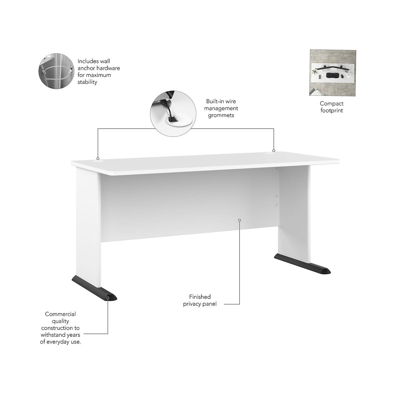 Bush Business Furniture Studio A Computer Desk | Wayfair