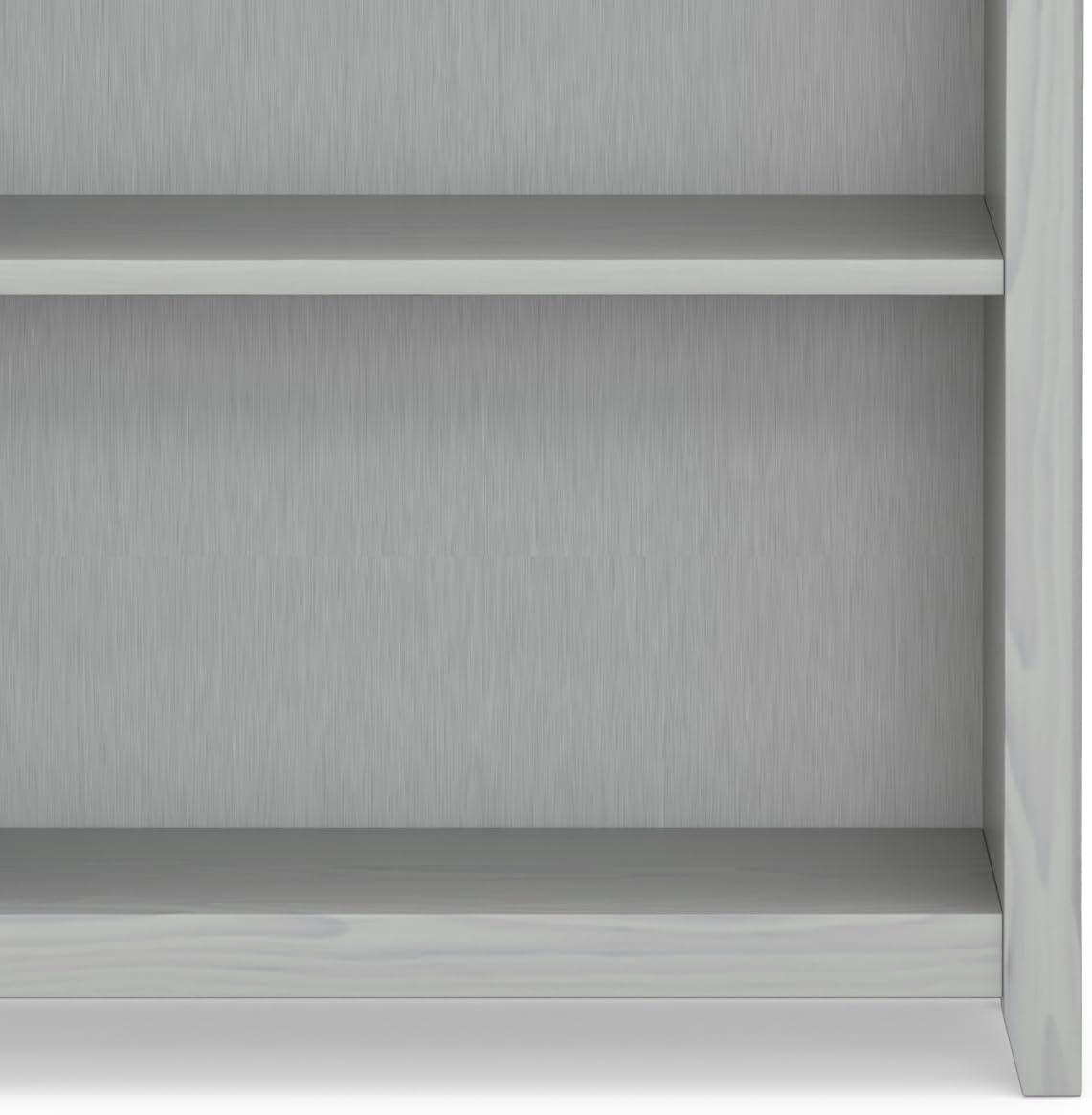 Simpli Home Amherst 30"W Solid Wood 5 Shelf Bookcase with Adjustable Shelves