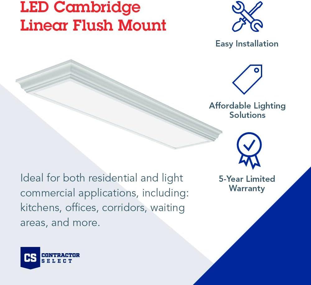 Lithonia Lighting LED Cambridge FMFL Linear Low Profile Flush Mount Fixture