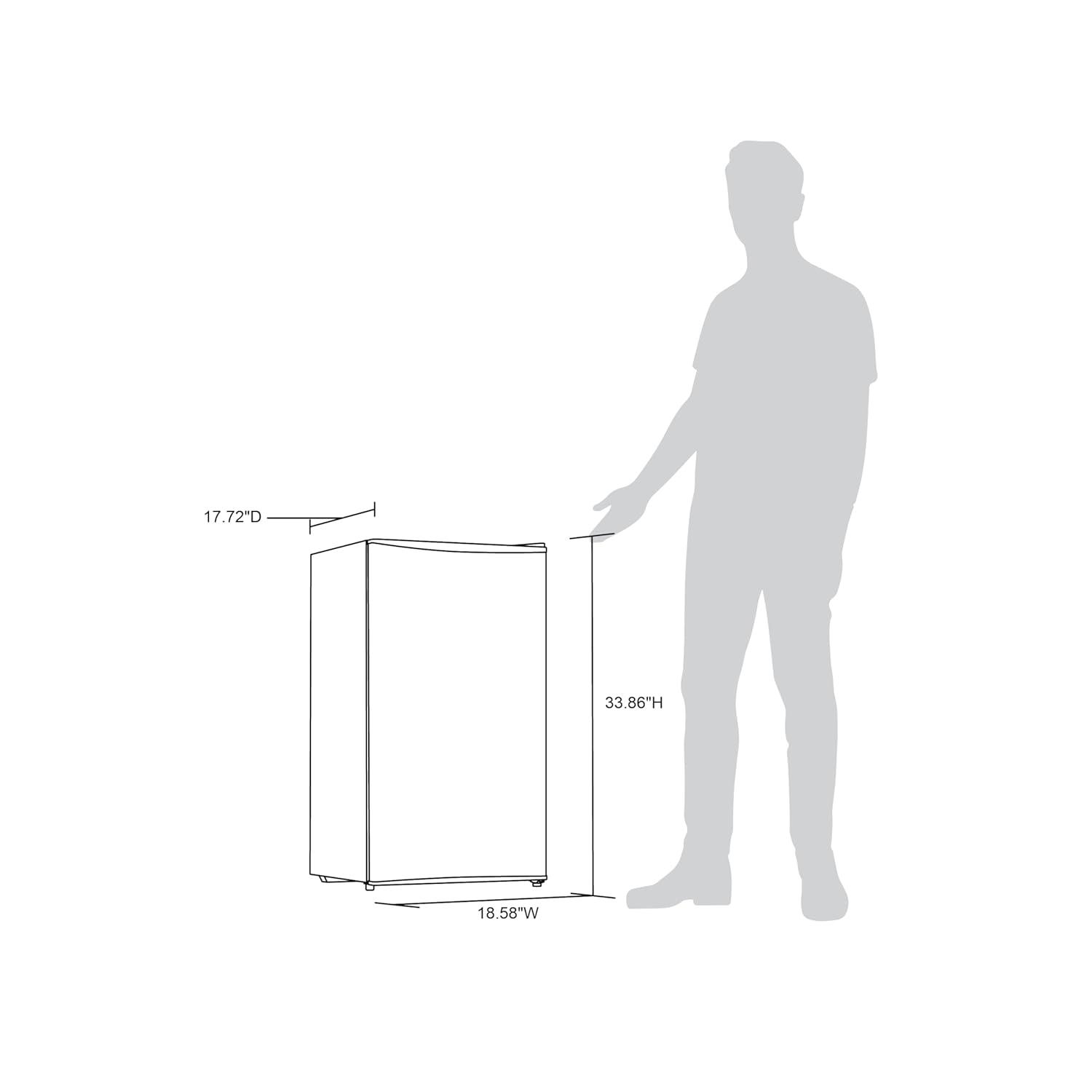 Newair Newair 3.3 Cu. Ft. Compact Mini Refrigerator With Freezer, Can Dispenser