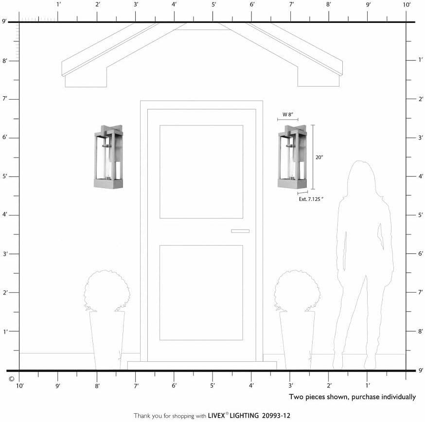 Black Solid Brass Outdoor Wall Lantern with Clear Glass Shade