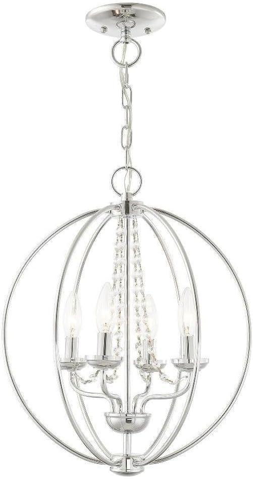 Livex Lighting Arabella 4 - Light Chandelier in  Polished Chrome