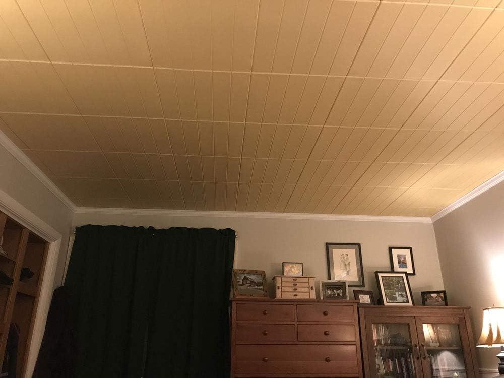 Plain White Foam Glue-Up Square Ceiling Tile