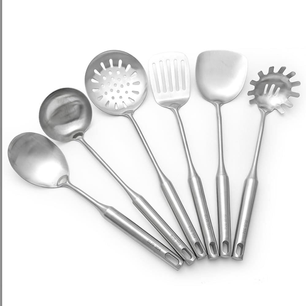 JADOOG JADOOG 6 Piece Stainless Steel Cooking Utensil Set