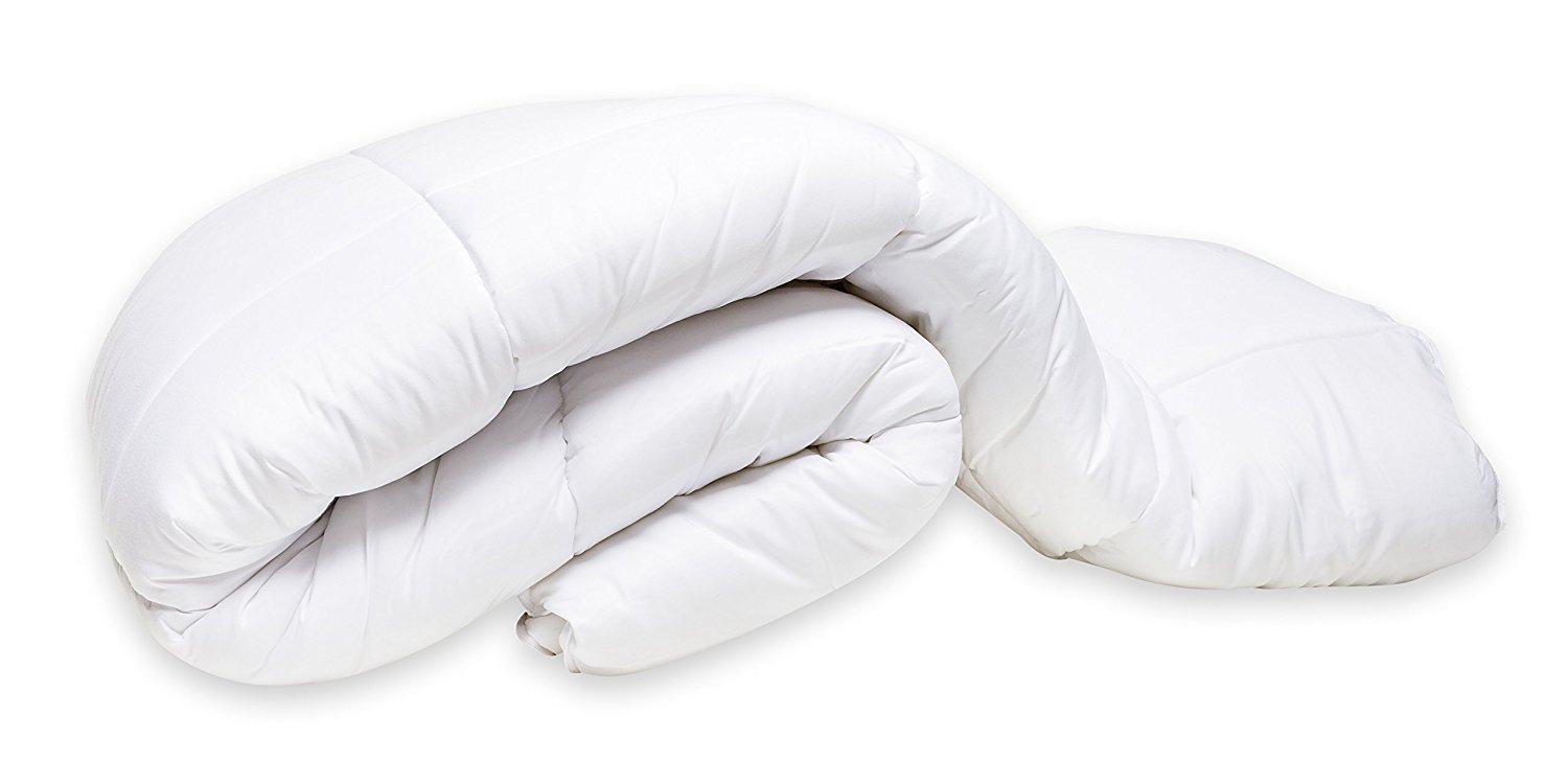 White Queen Size Microfiber All-Season Comforter