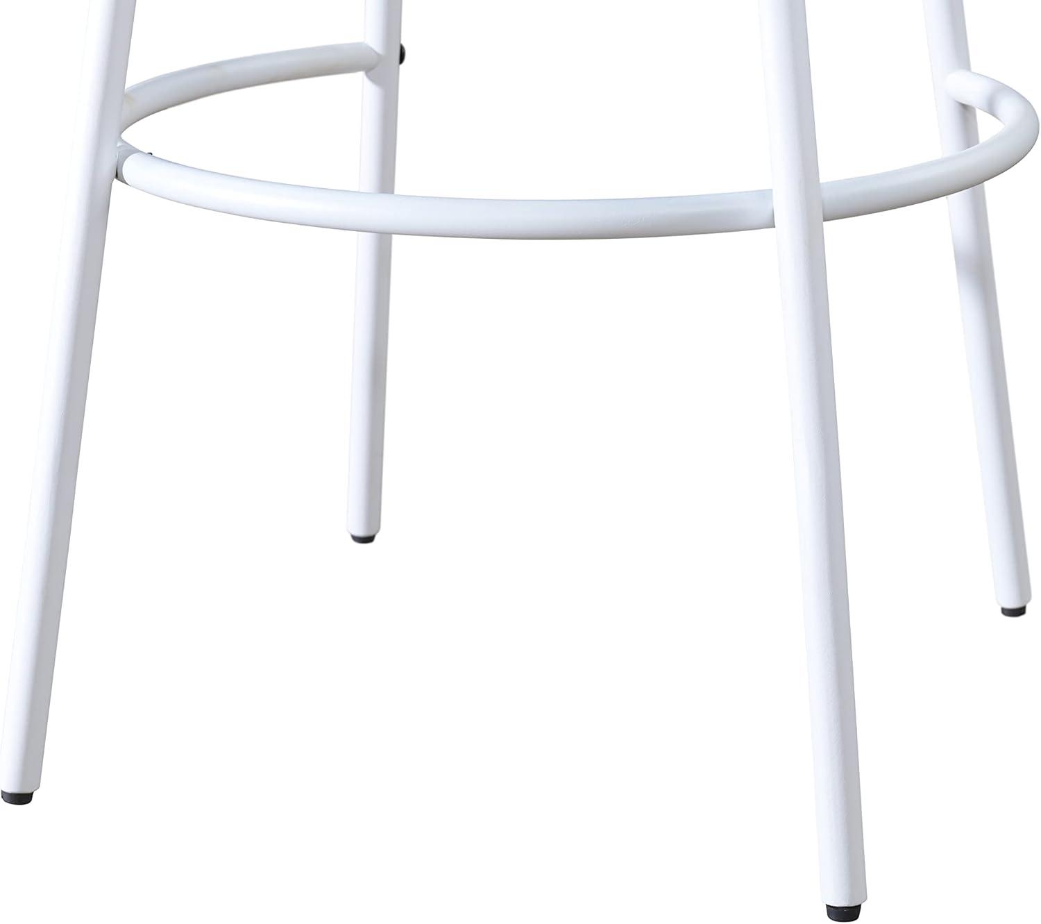 Milano Steel Legs Barstool with Solid Wood Finish