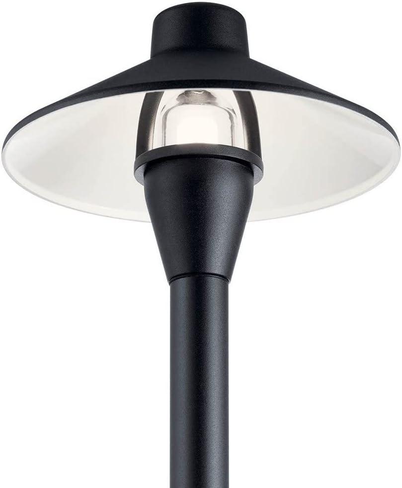 Kichler 15478 High Hat 21" Tall 12V Center Mount Path Light - Black