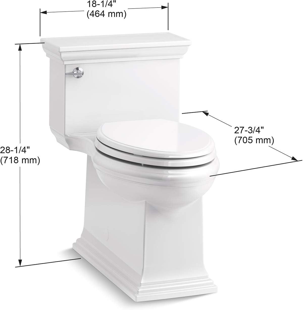 Memoirs Stately Comfort Height 1.28 gpf One-piece Compact Elongated Toilet