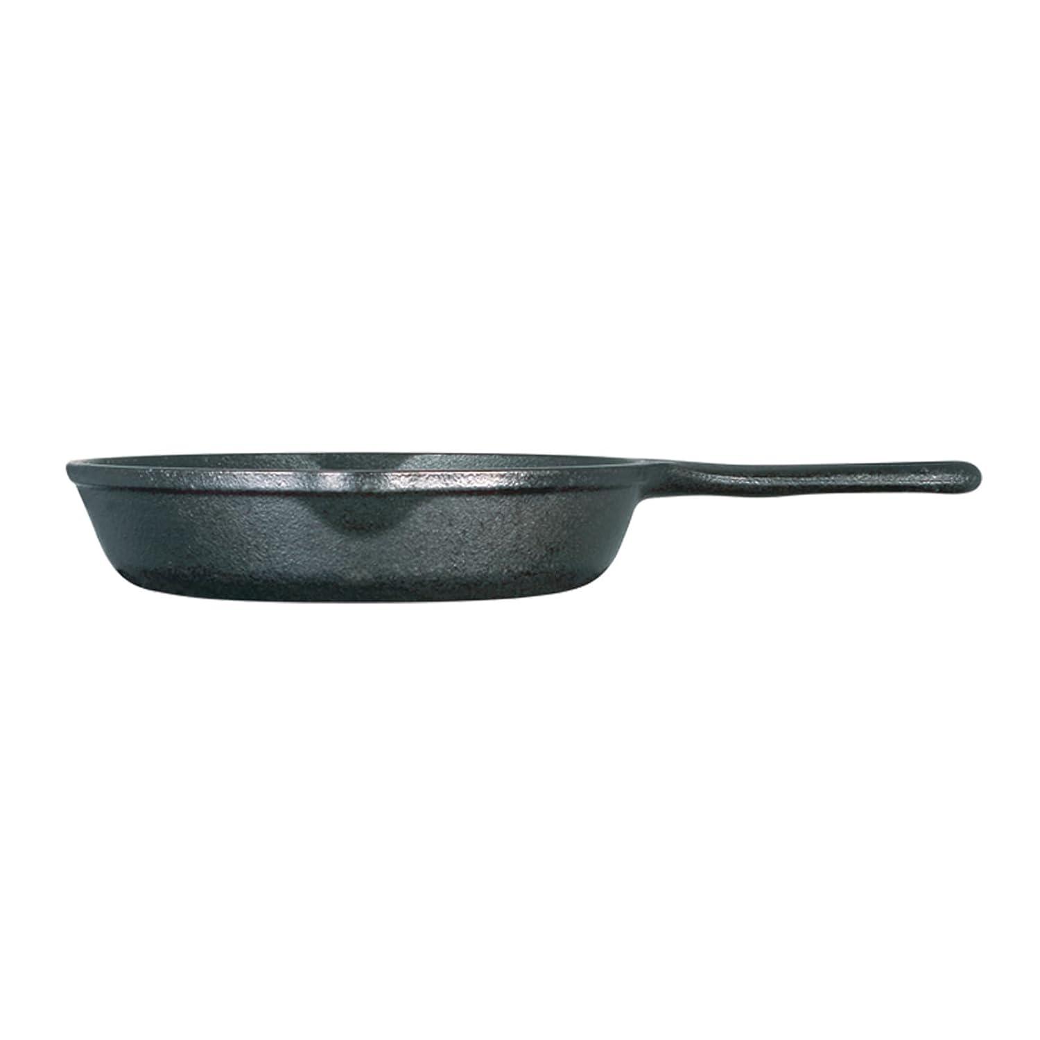 Lodge 6.5" Cast Iron Skillet: Oven & Broiler-Safe, Hand Wash, Gas & Induction Compatible, Black, 1.94 lbs