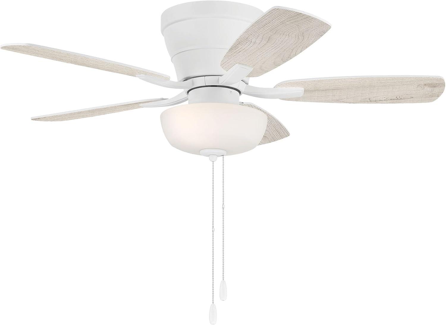 Craftmade Lighting - Wheeler - 5 Blade Flush Mount Ceiling Fan with Light