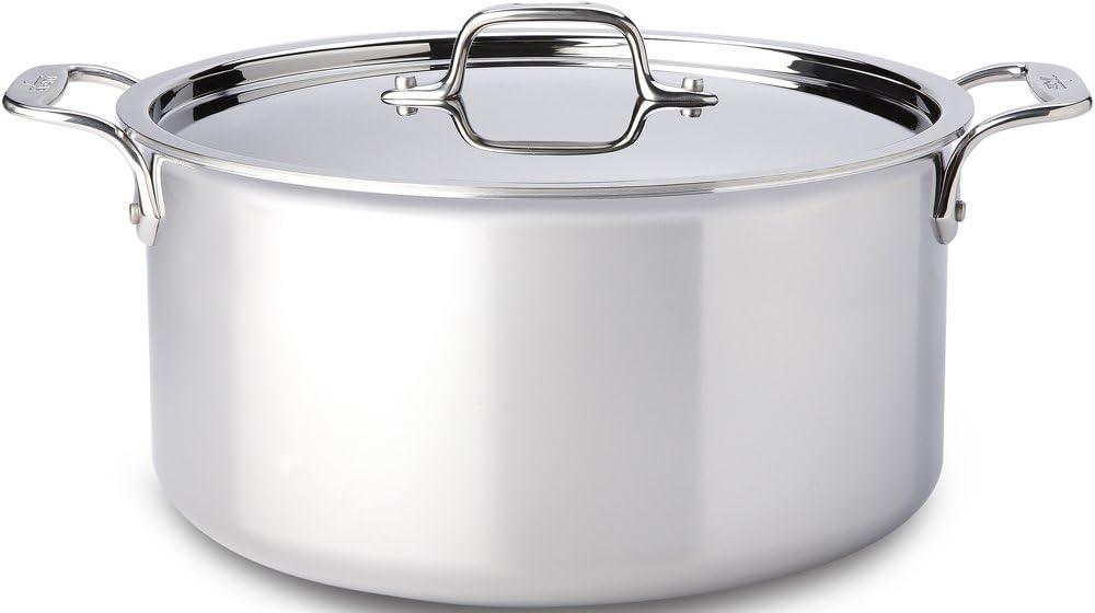 All-Clad © d3 Stainless Steel 8-Quart Stockpot with Lid