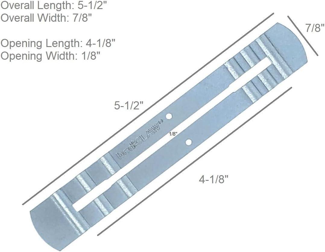 bedCLAW Anti-Wobble Bed Rail Shims, Set of 6 Steel Spacers for Loose Hook-On Side Rails