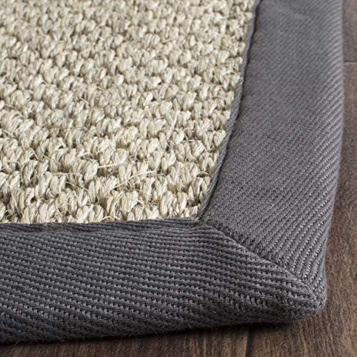 Natural Fiber NF443 Power Loomed Runner Rug - Marble/Grey - 2'x12' - Safavieh.