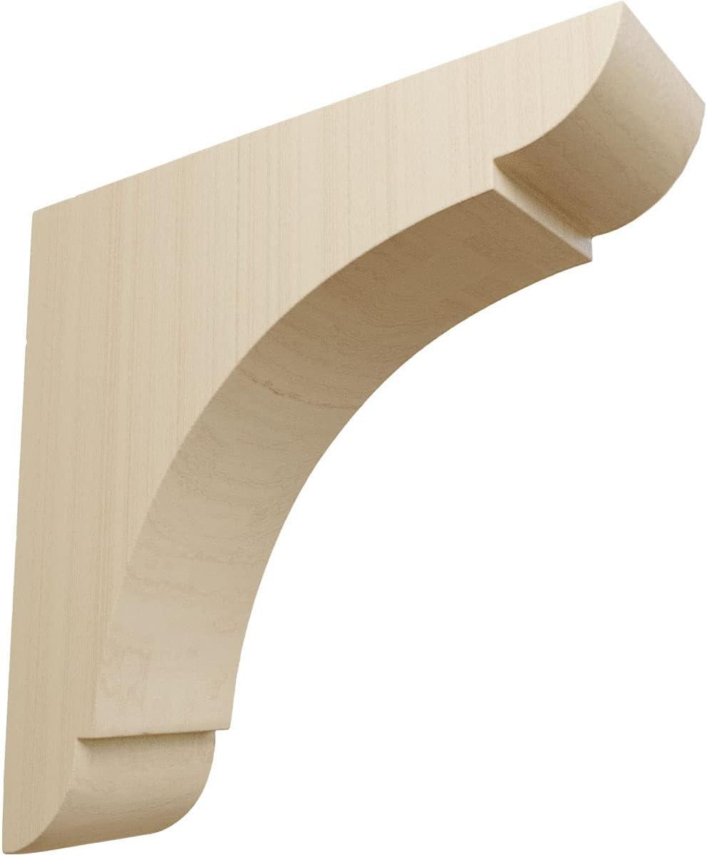 Ekena Millwork Olympic 6'' H x 1.75'' W x 6'' D Solid Wood Standard Bracket