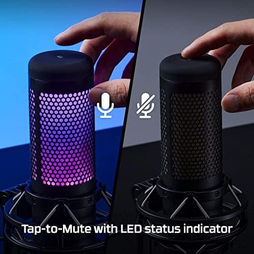 HyperX QuadCast S RGB USB Condenser Microphone - Black