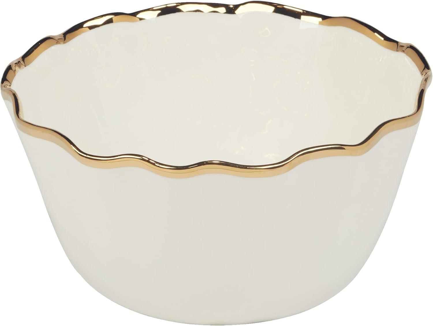 Certified International Regency Gold Deep Bowl 10.5in x 5.5in | Wayfair