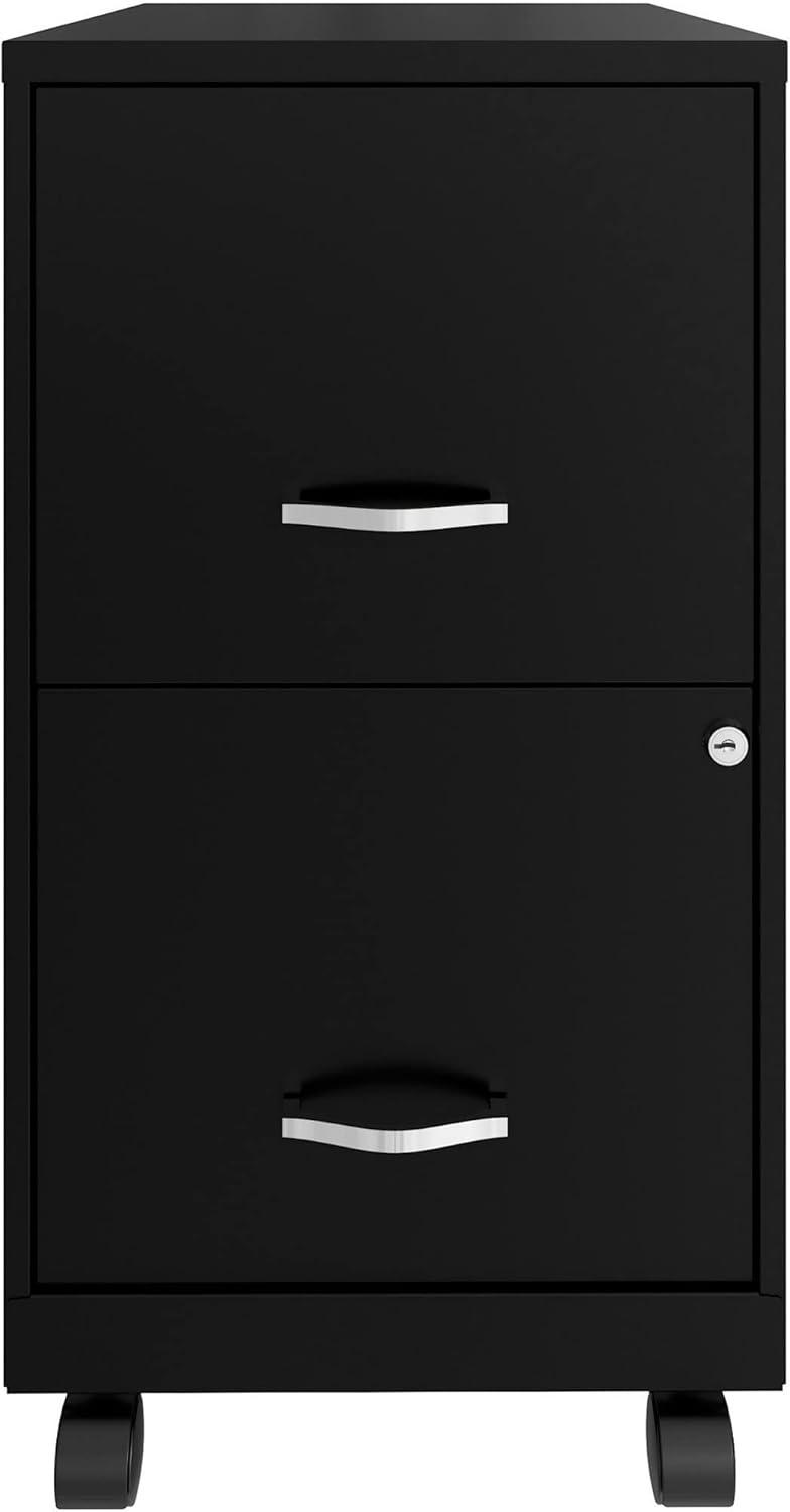 Soho 2-Drawer Mobile File Cabinet with Casters and Lock