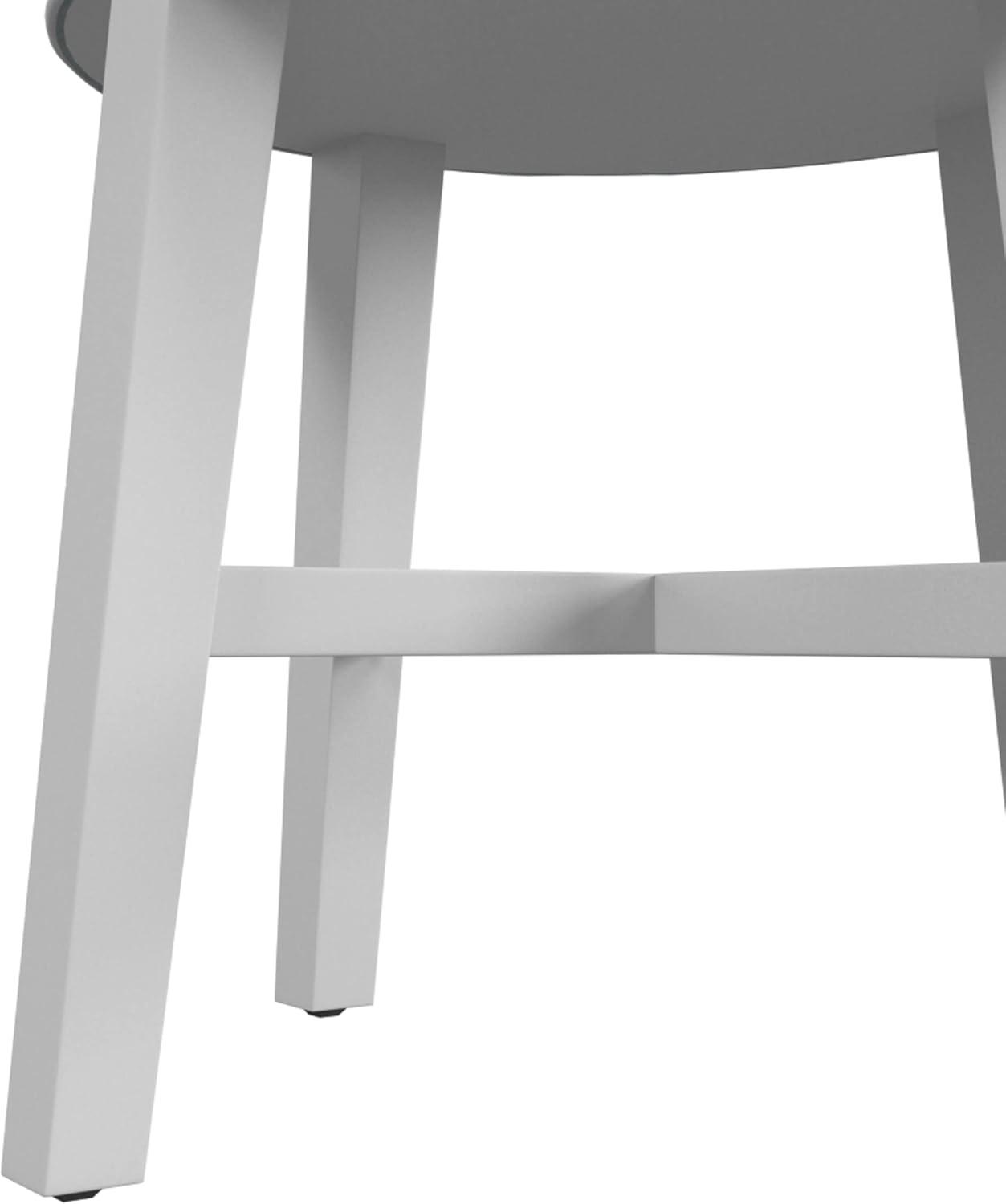 18" Sophia Tufted Backless Wood Vanity Stool Spa Blue - Hillsdale Furniture