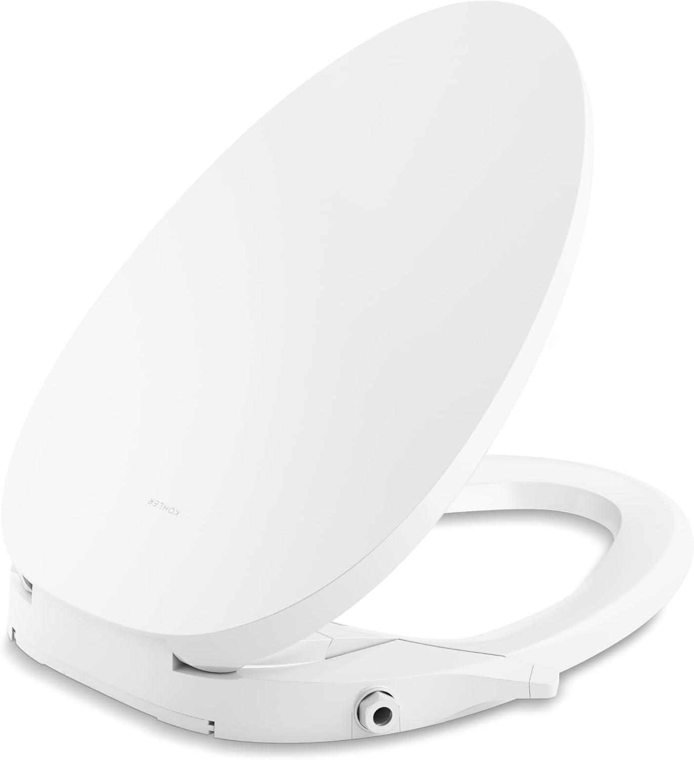 Purewash M300 Elongated Manual Bidet Toilet Seat, Non-Electric Bidet with Adjustable Bidet Sprayer