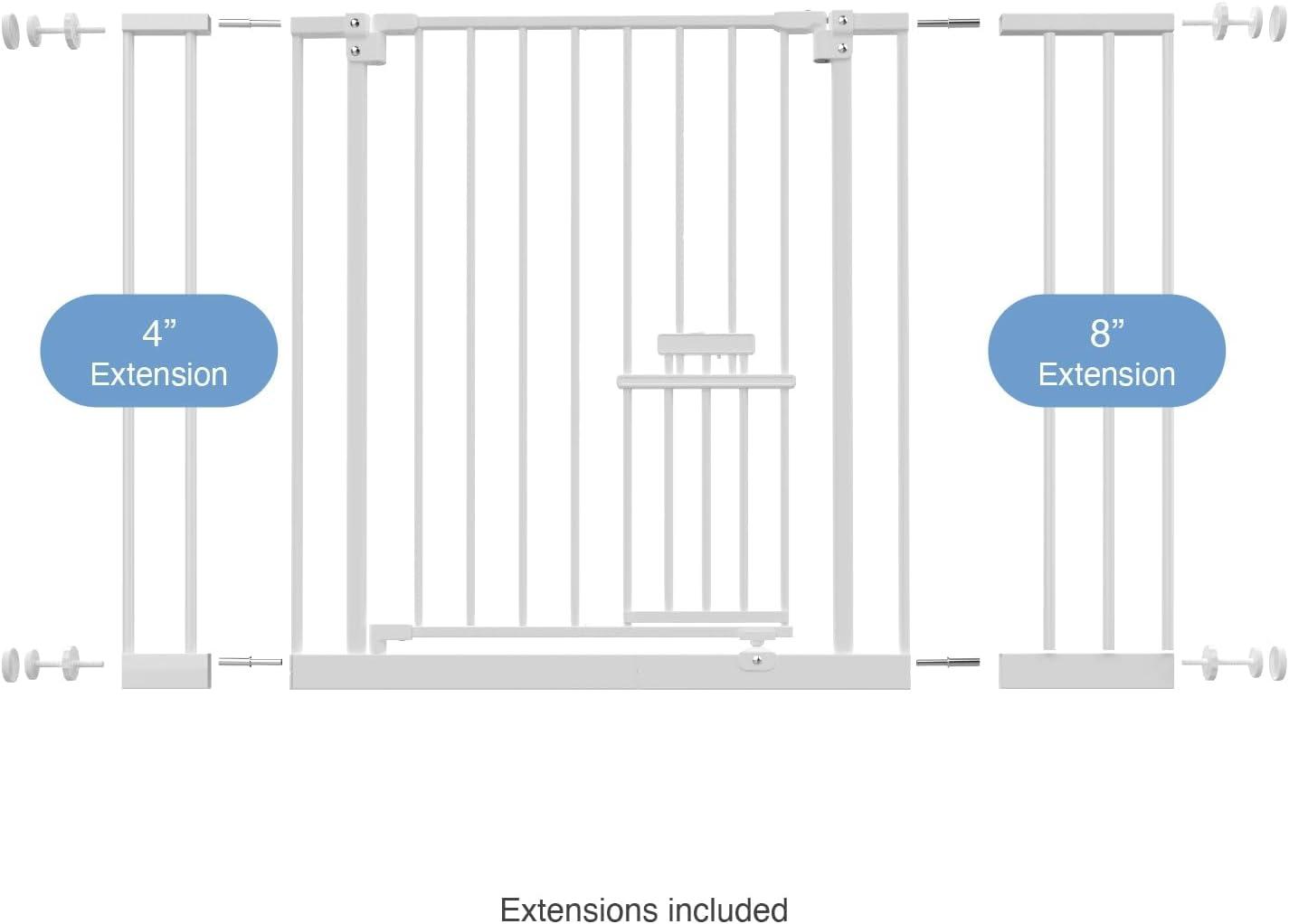 Perma Child Safety, 28.7" - 44" x 30" Extra Wide Easy Fit Metal Pet Gate
