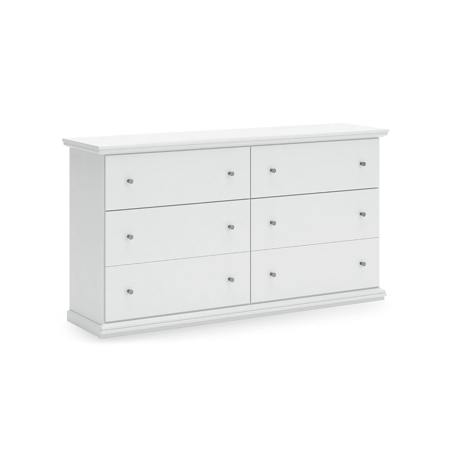 Ashley Furniture Bostwick Shoals 6 Drawer Wood Double Dresser in White