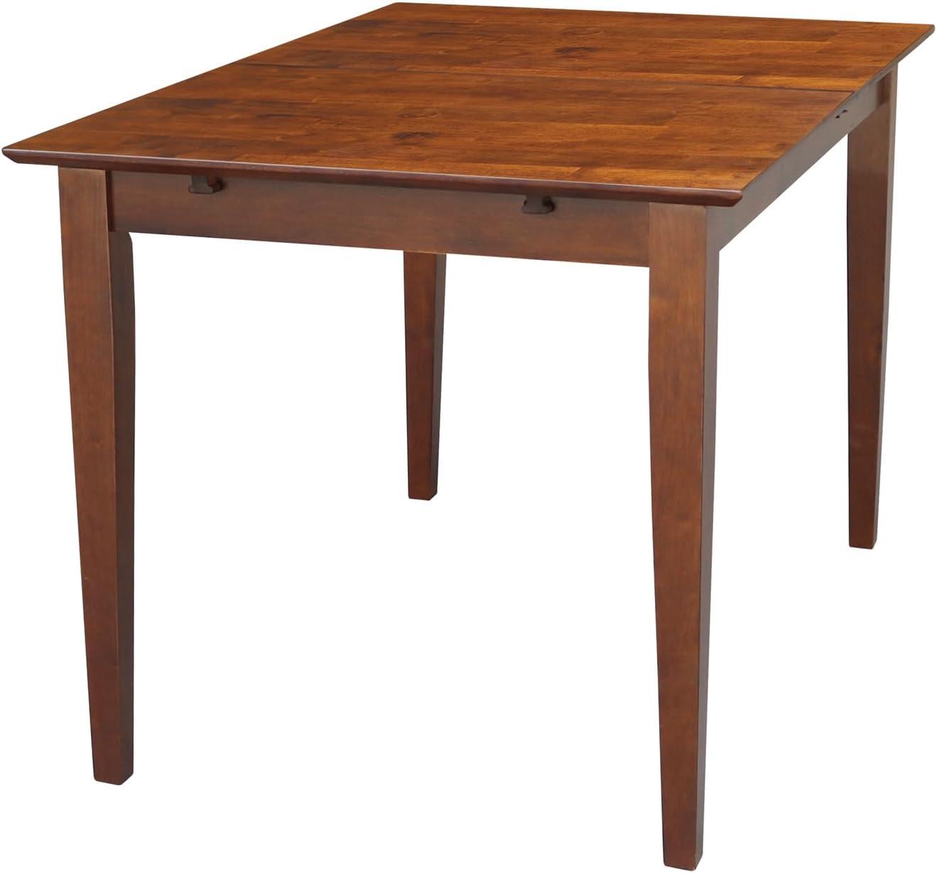 32"x48" Shaker Style Extendable Dining Table - International Concepts