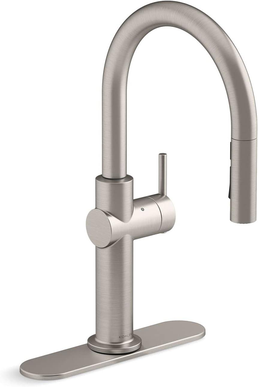 Crue Touchless Pull-Down Kitchen Sink Faucet with Three-Function Sprayhead