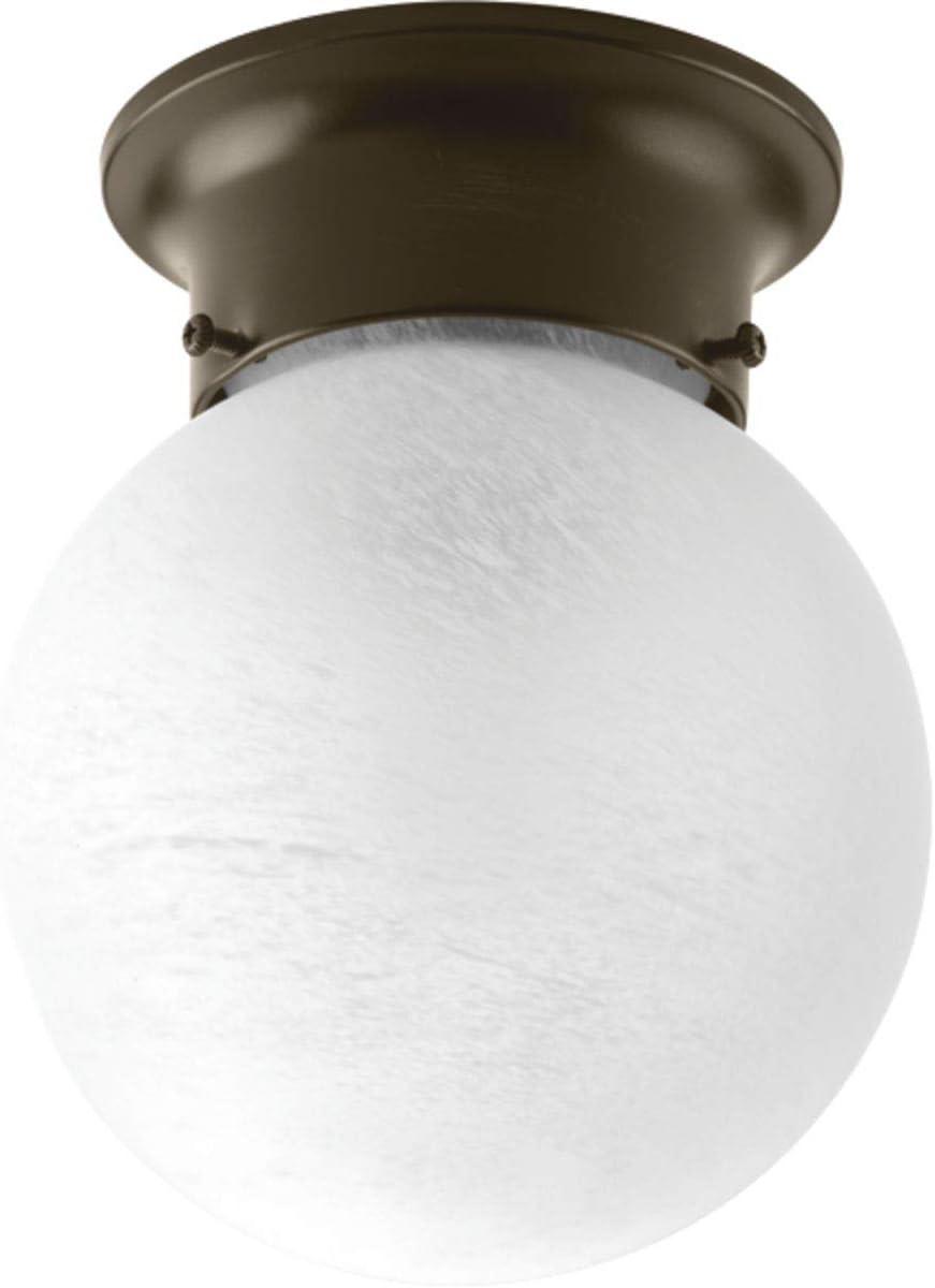 Glass Globes Collection 6" One-Light Close-to-Ceiling