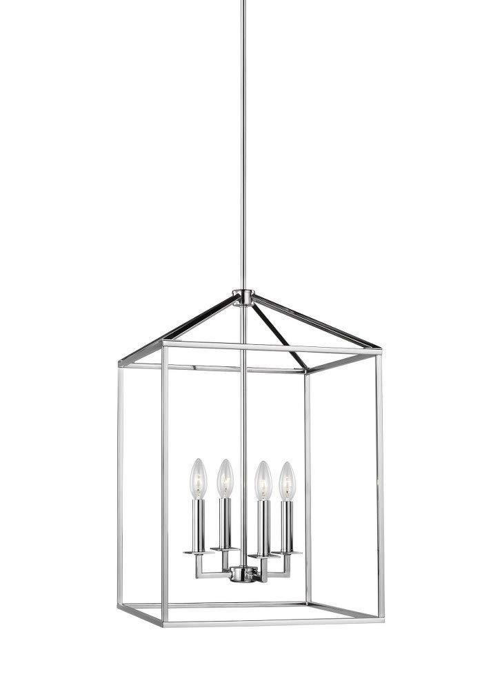 Lucius Pendant Light - Polished Nickel / 15.5"W