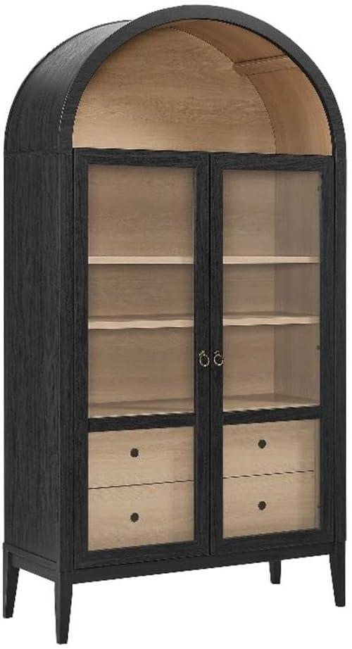 Modway Nolan 74" Tall Arched Storage Display Cabinet