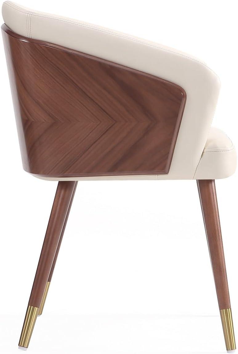 Reeva Modern Leatherette Upholstered Dining Chair - Manhattan Comfort