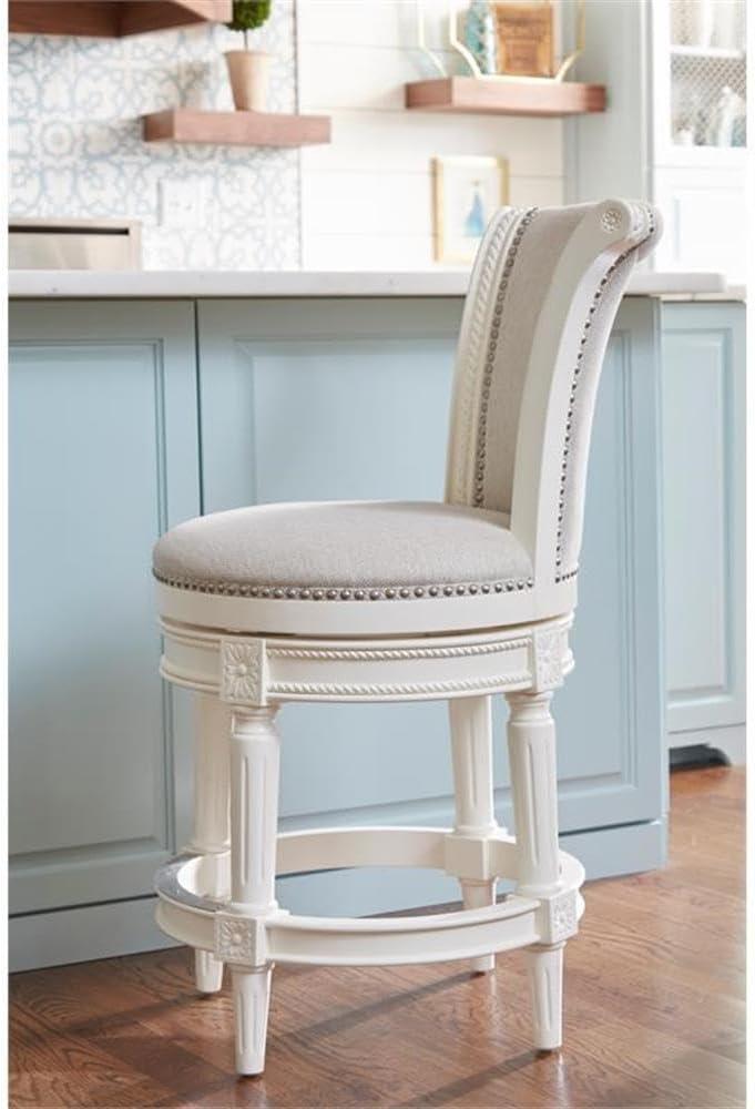 Maven Lane Pullman Counter Stool with Fabric Upholstery