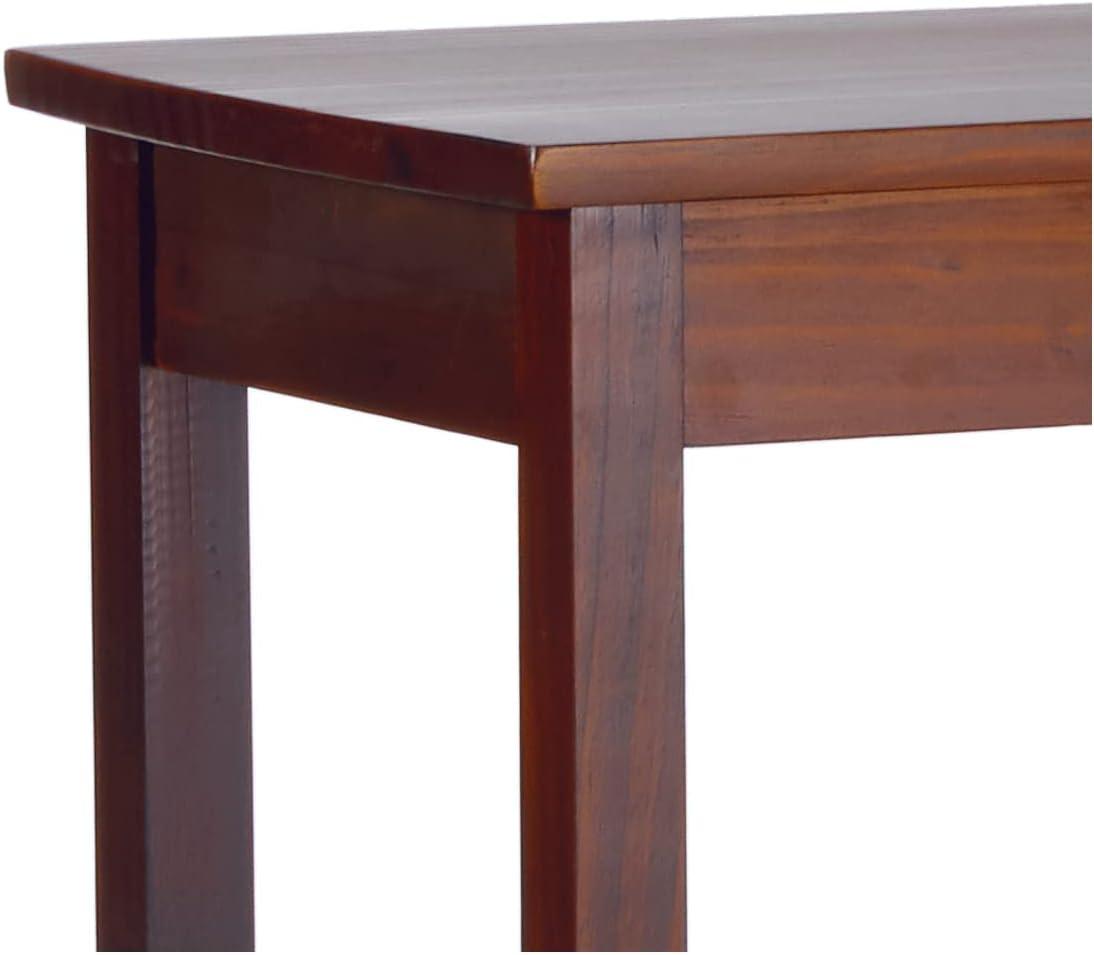 Rosewood Tall Rectangular Solid Wood End Table