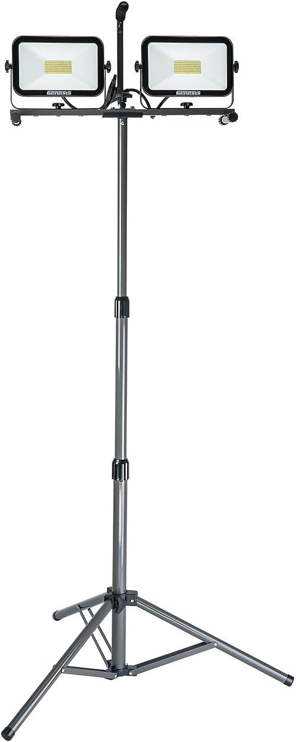 Genesis 72" Dual-Head LED Work Light with Tripod Stand