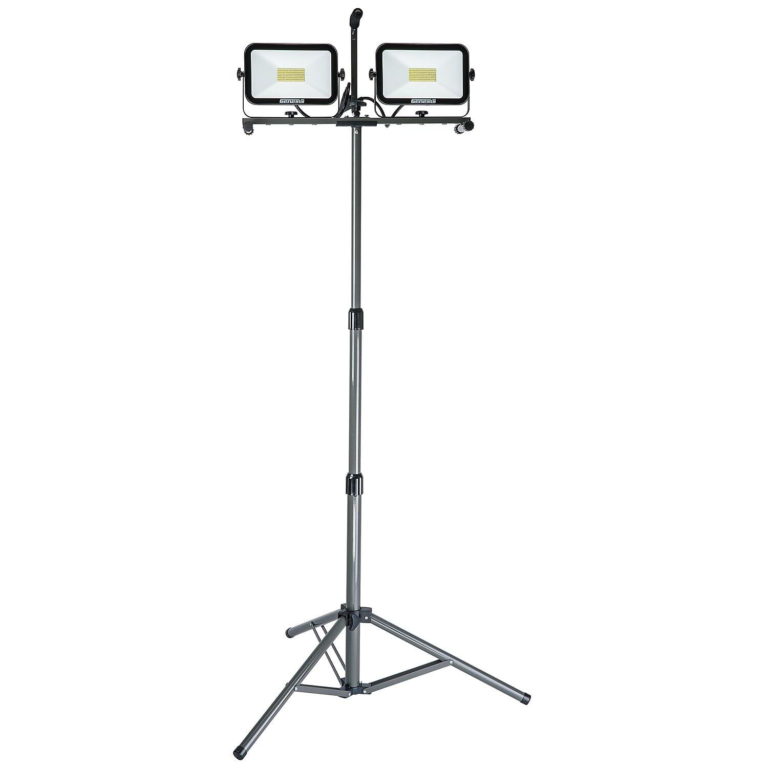 Genesis 72" Dual-Head LED Work Light with Tripod Stand