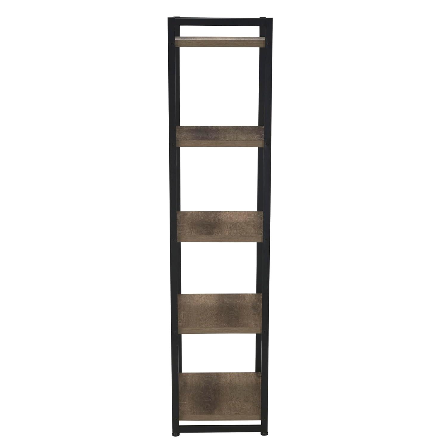Household Essentials 59.1" Jamestown Narrow 5 Shelf Bookshelf Ashwood